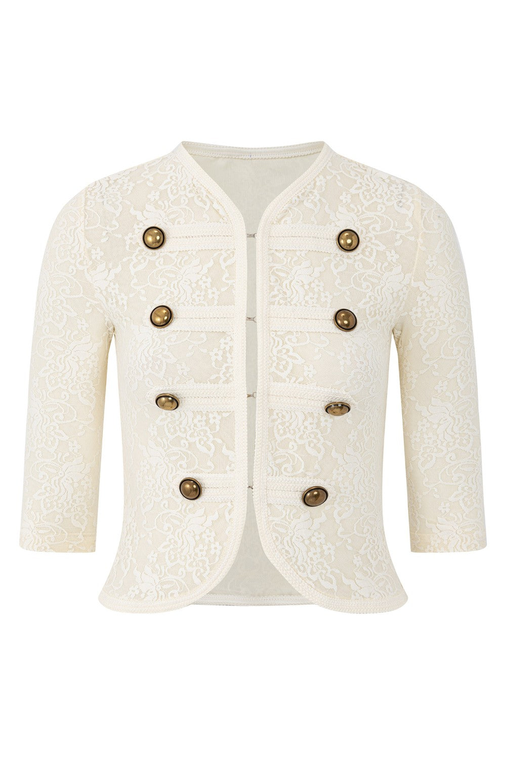 Gilded Court Lace Top
