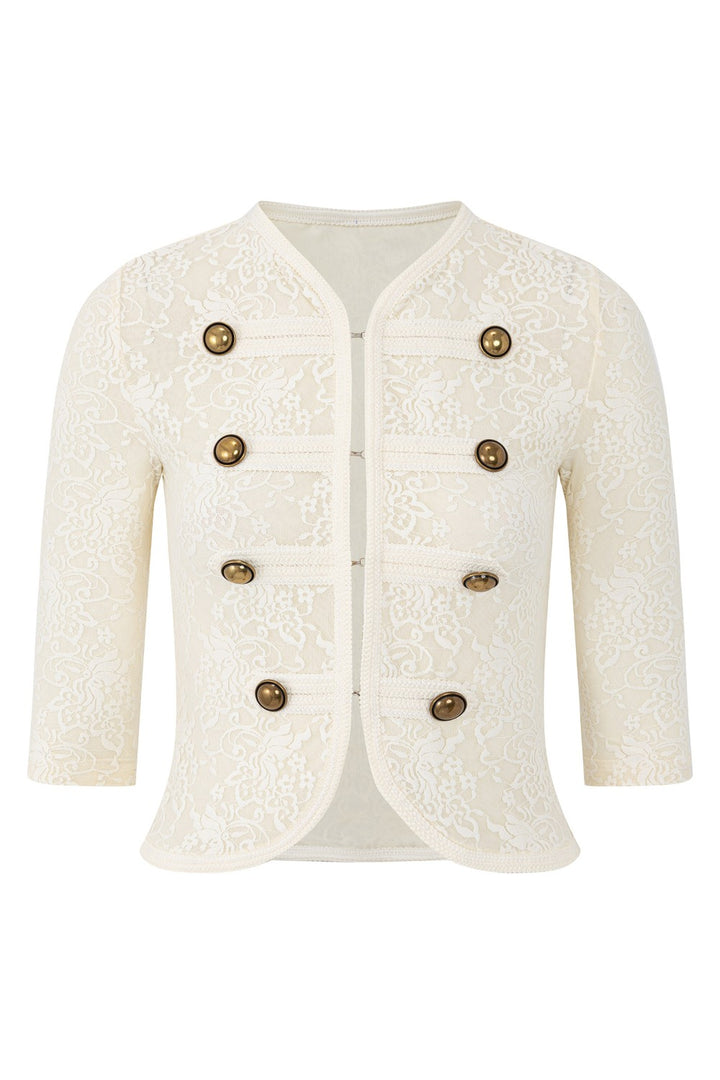 Gilded Court Lace Top