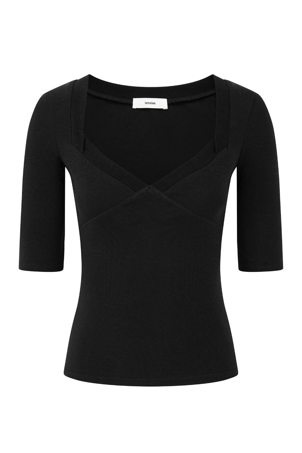 Sculpted Diamond Neckline Top