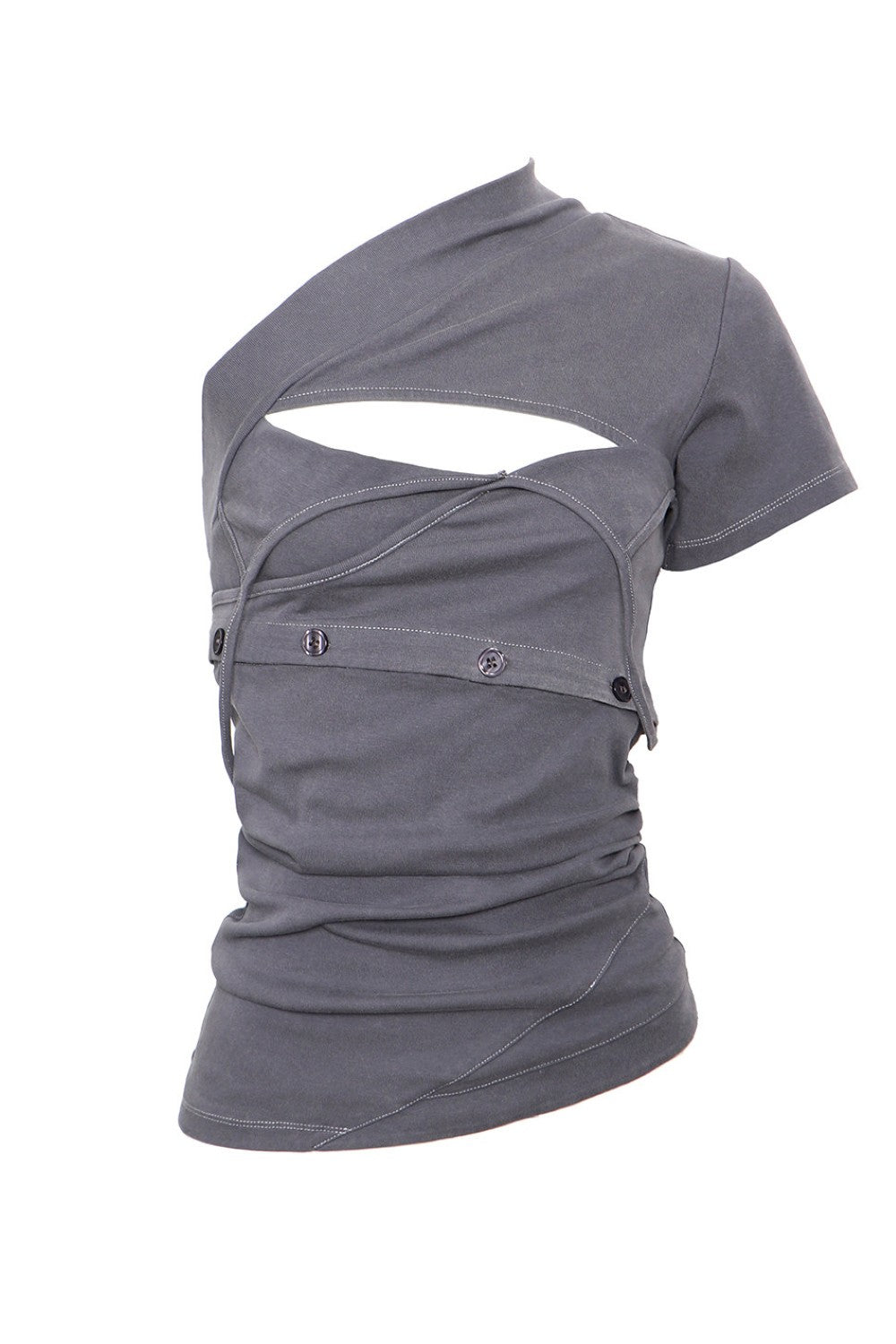 Convertible Off-Shoulder Cutout Top