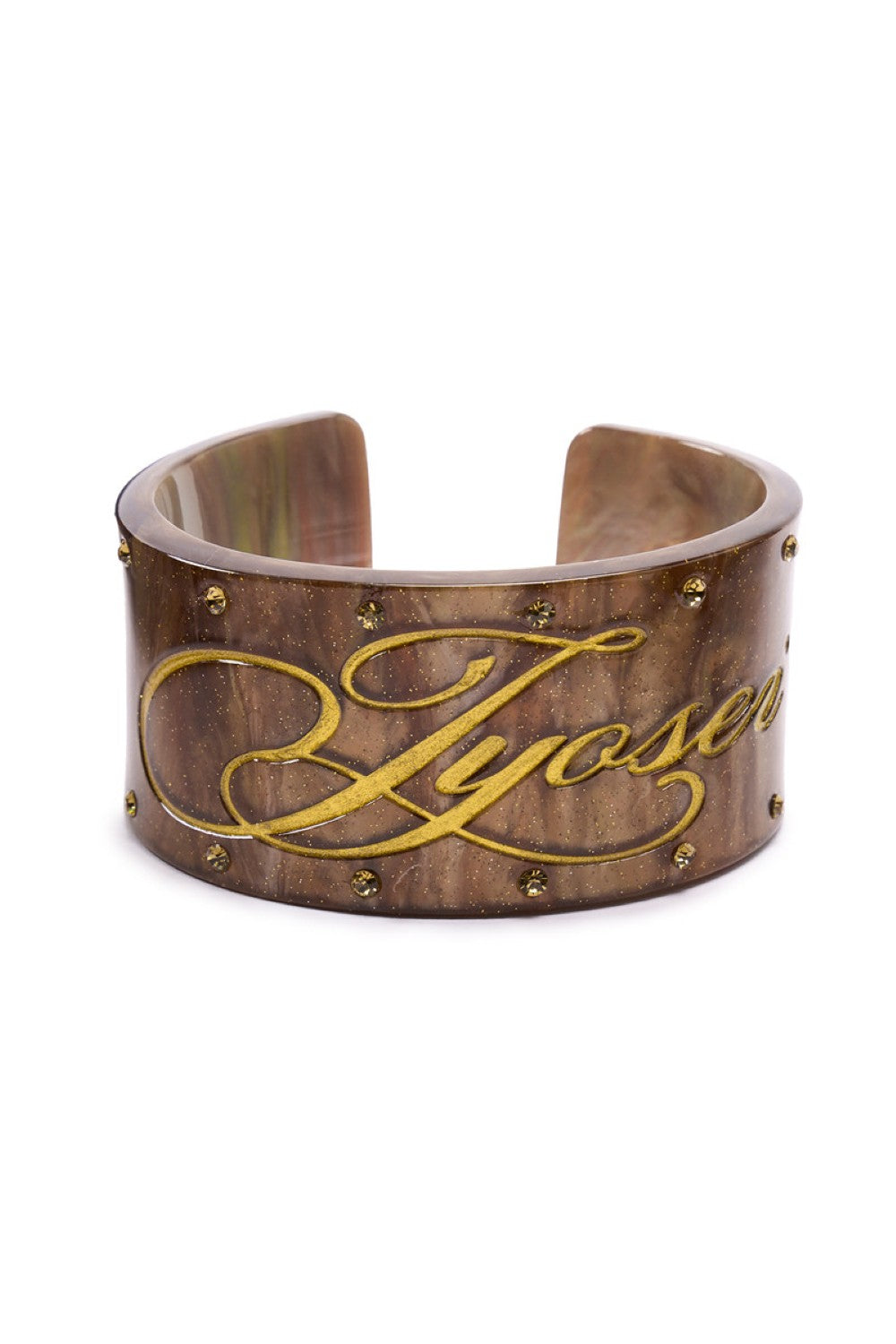 Vintage Crystal Logo Bangle