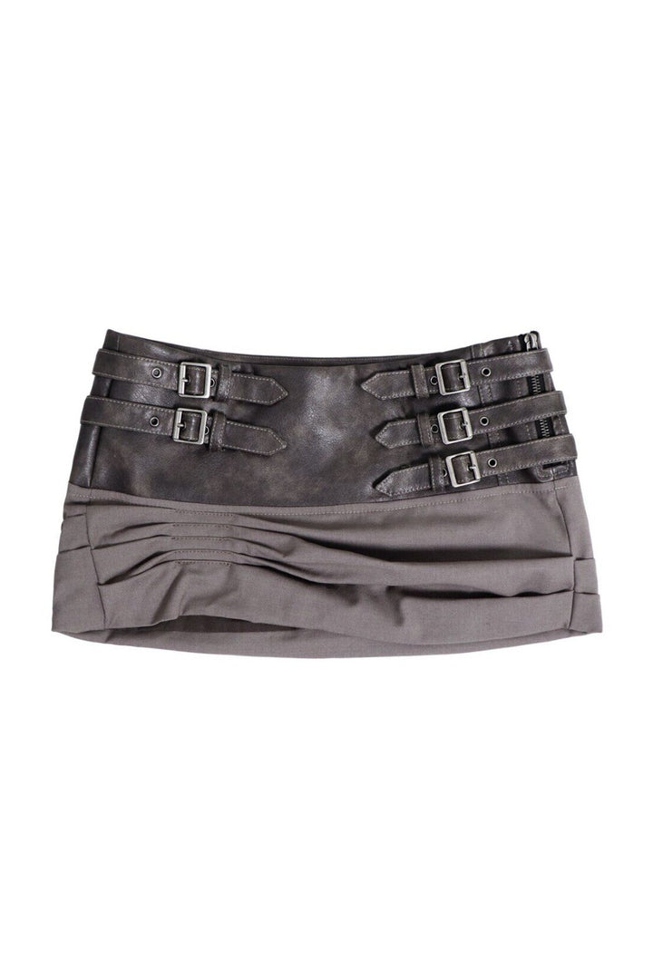 Vera Leather Mini Skirt