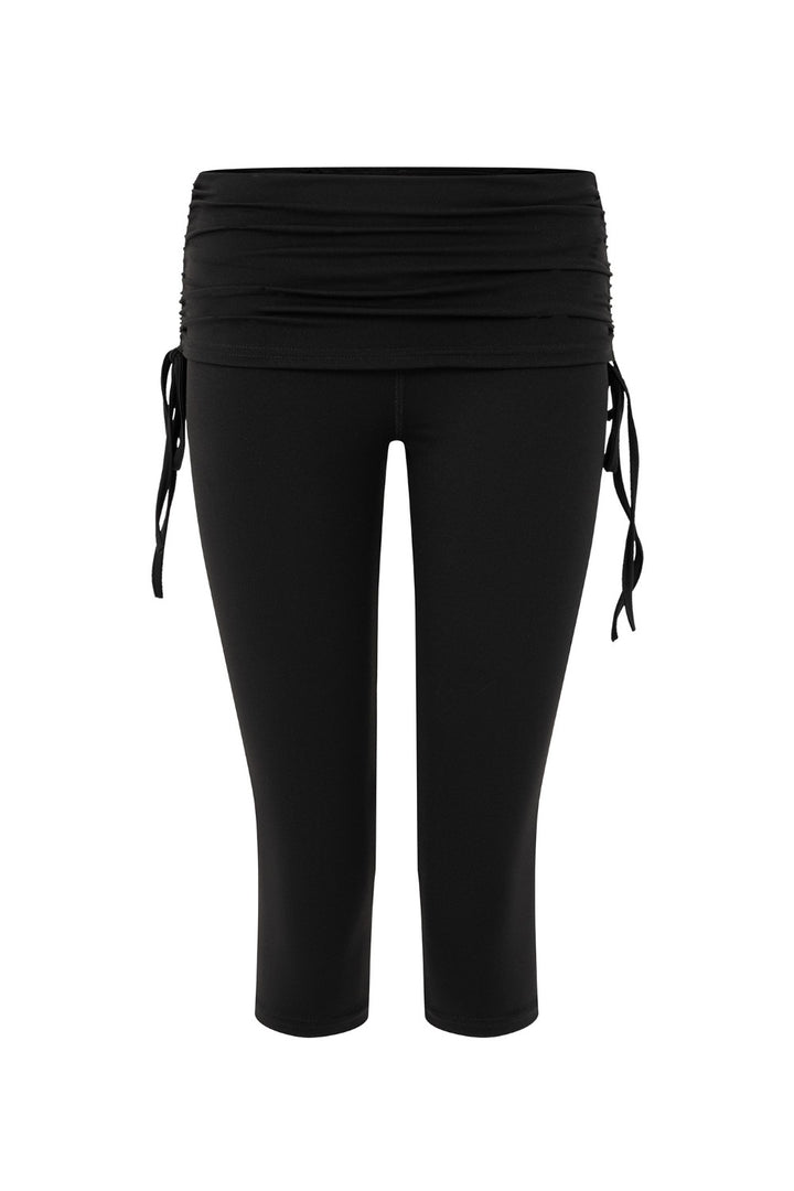 Gia Ruched Capri Leggings