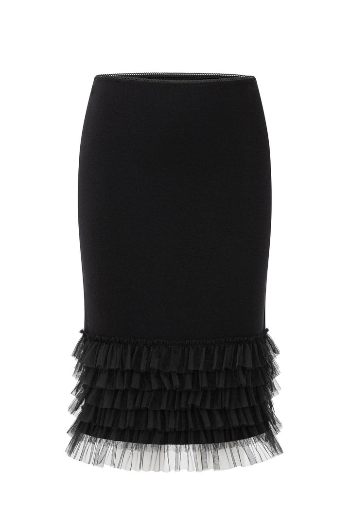 Aria Ruffle Pencil Skirt