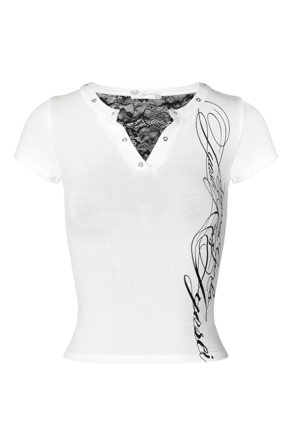 Nova Lace Cutout Baby Tee