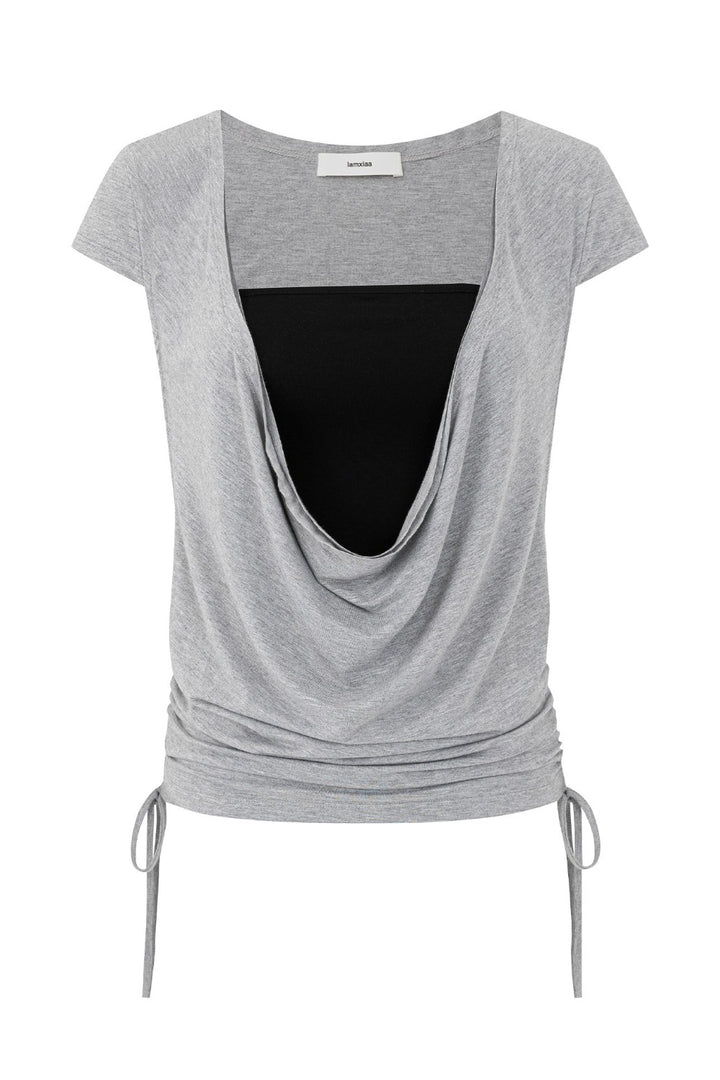 Chloe Draped Layered Top