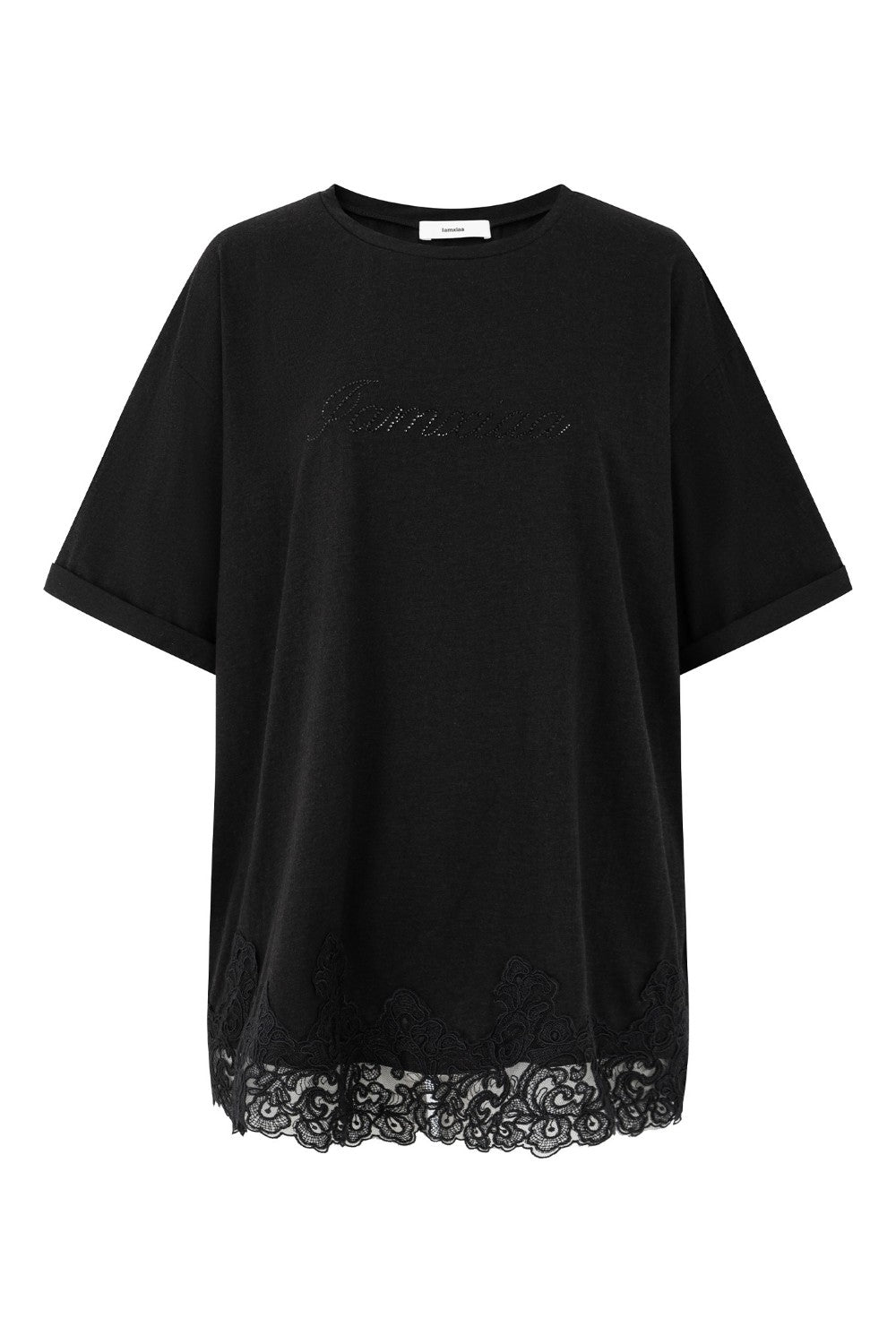 Oversized Lace Hem Shirt