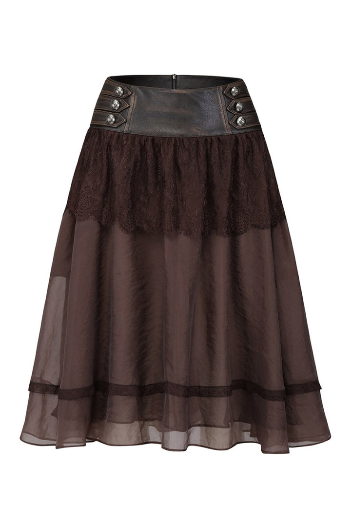 Espresso Dream Lace Skirt