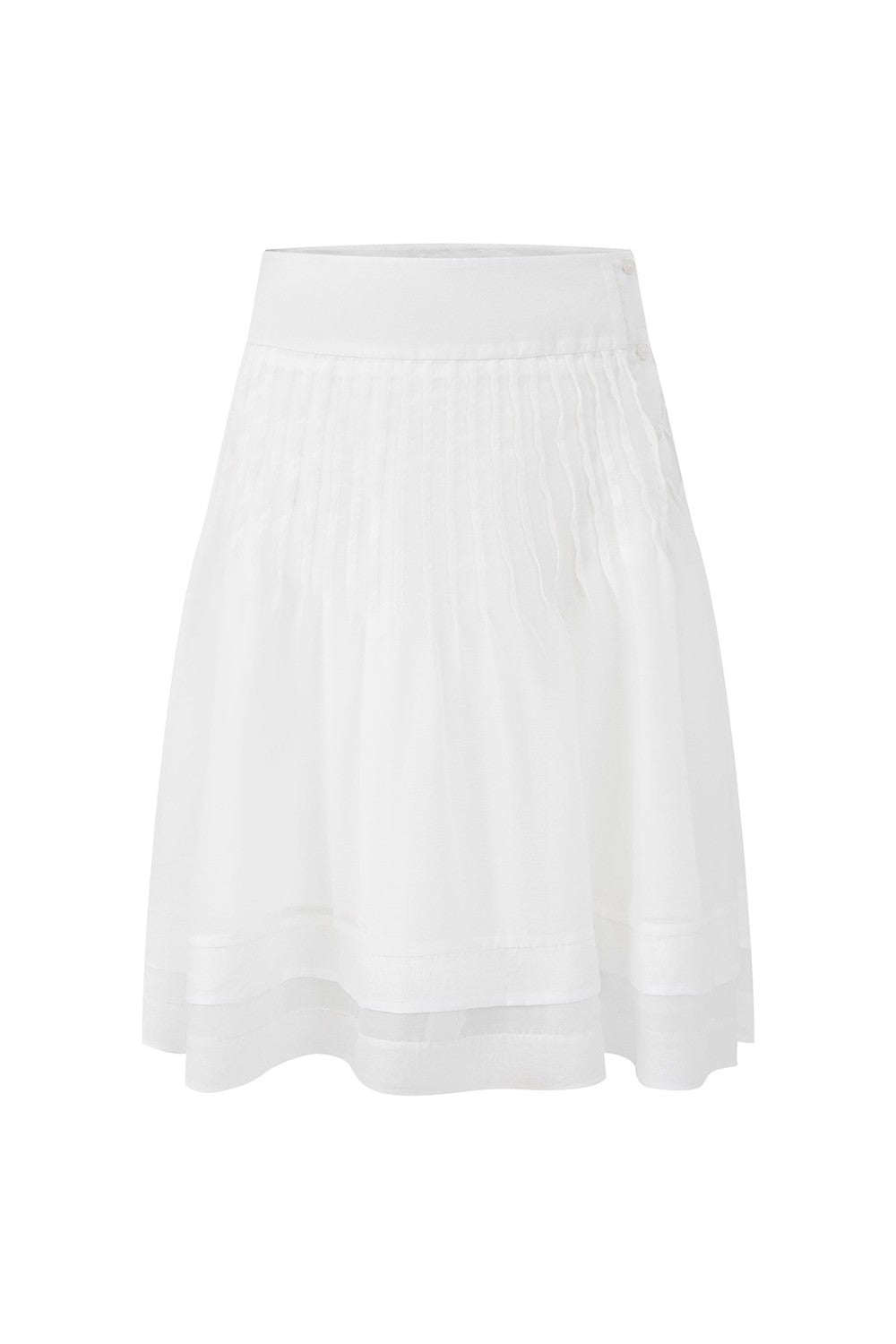 Clara Pleated A-Line Skirt
