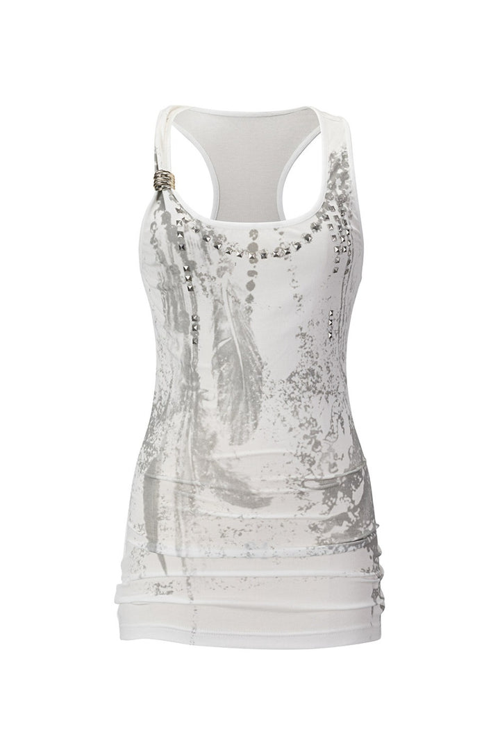 Feather Chain Bodycon Tank