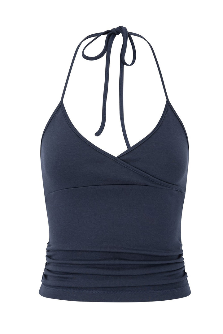 Sadie Blue Halter Top