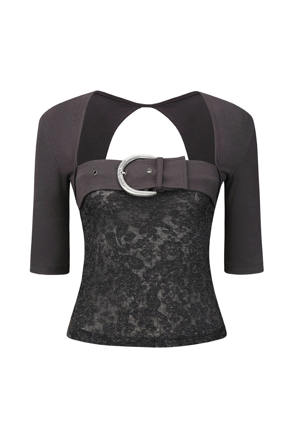 Romance Buckle Lace Top