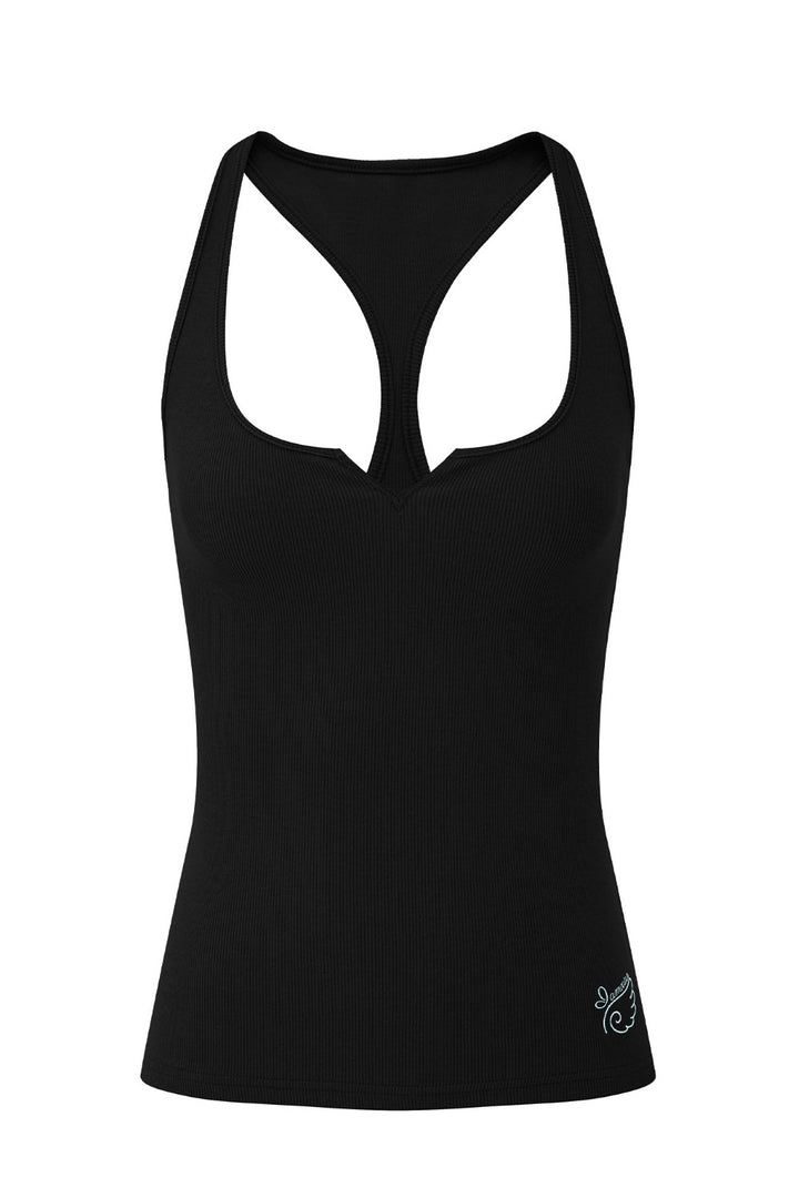Mia Ribbed Racer Tank Top
