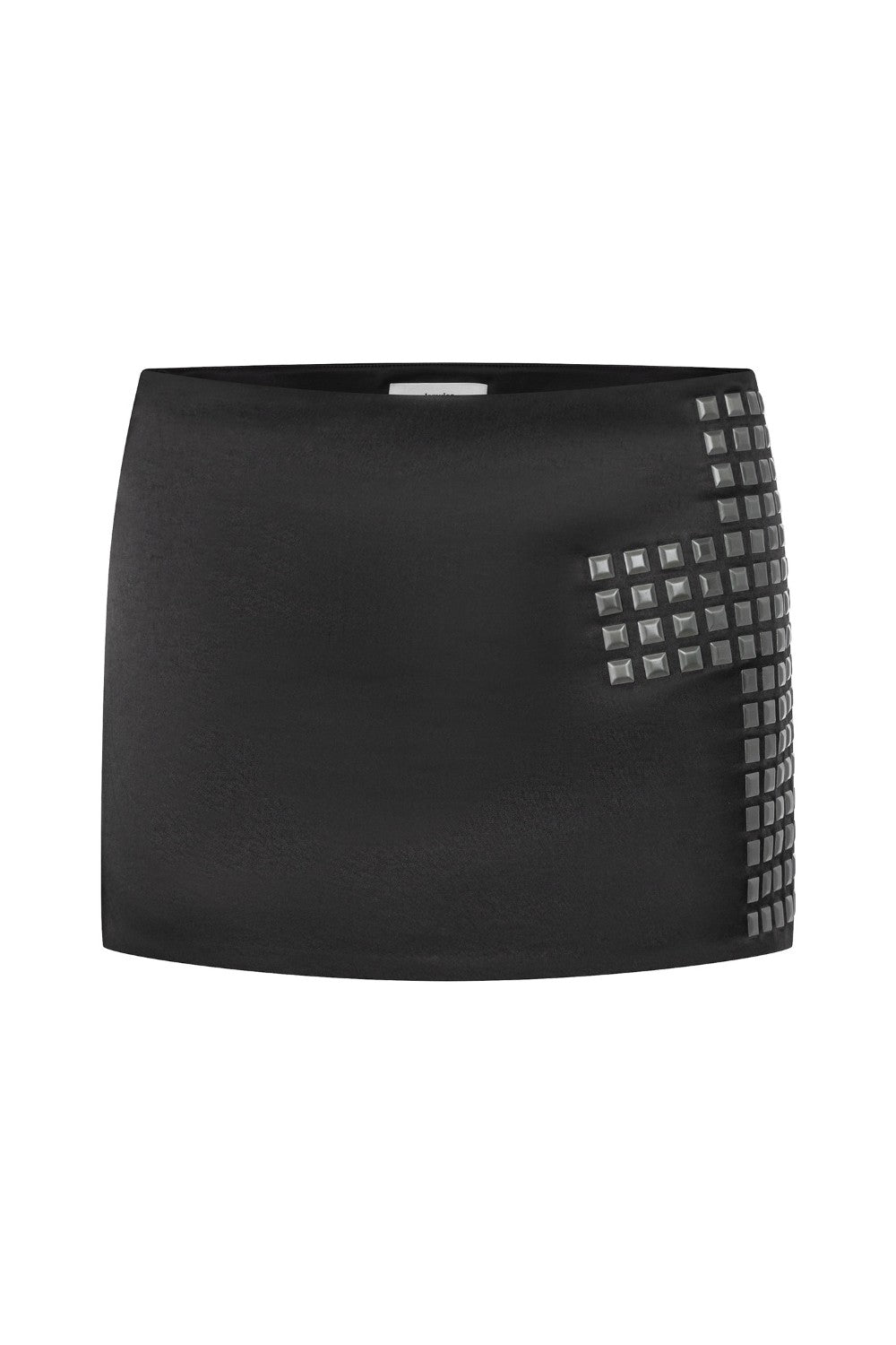 Studded Cross Satin Skirt