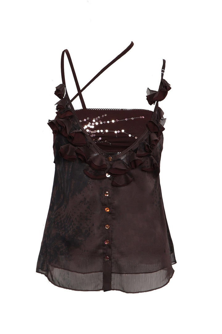 Mila Sequin Satin Cami