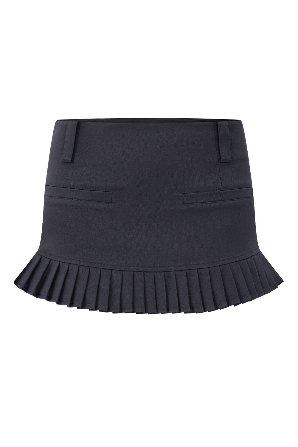 Low-Rise Pleated Mini Skirt