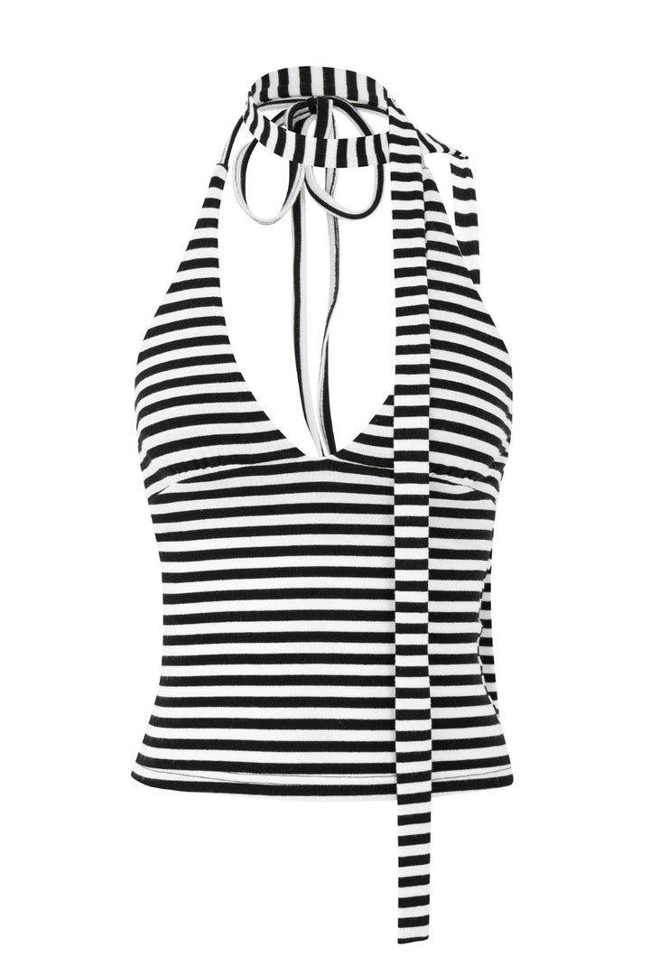 Chloe Striped Halter Cami