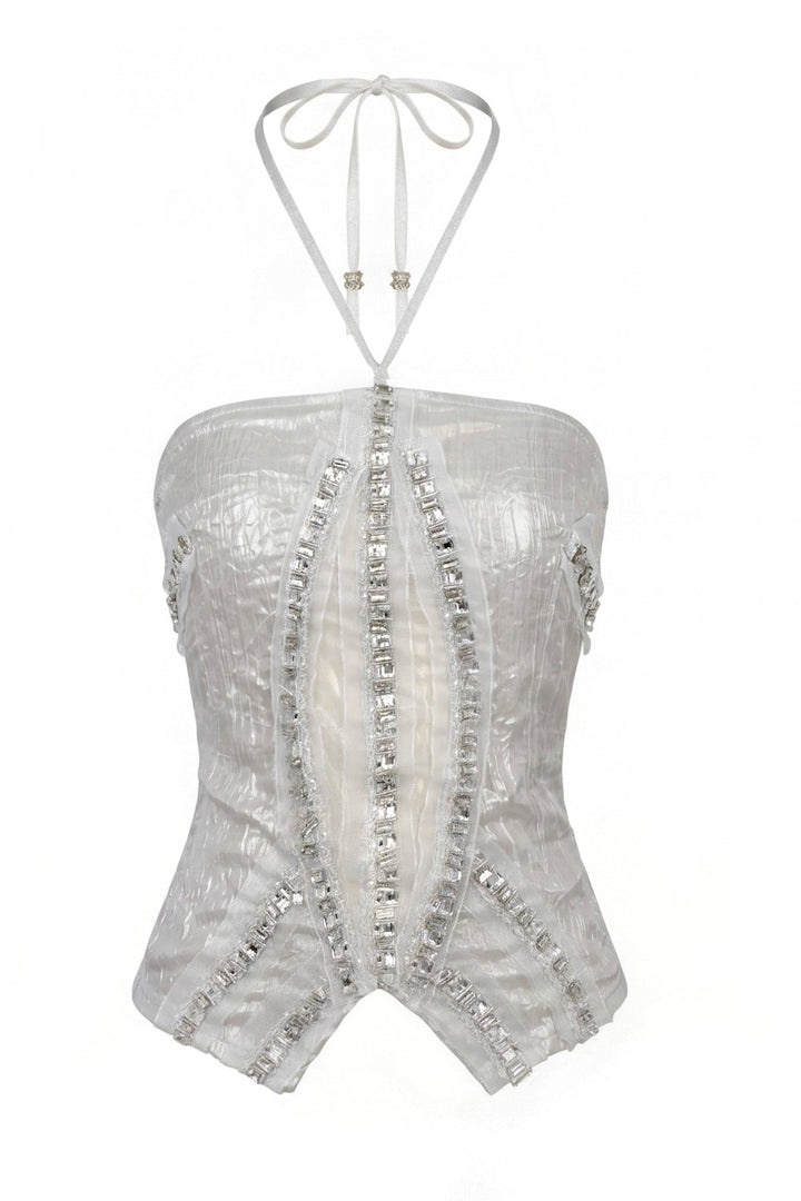 Crystal Corset Halter Top