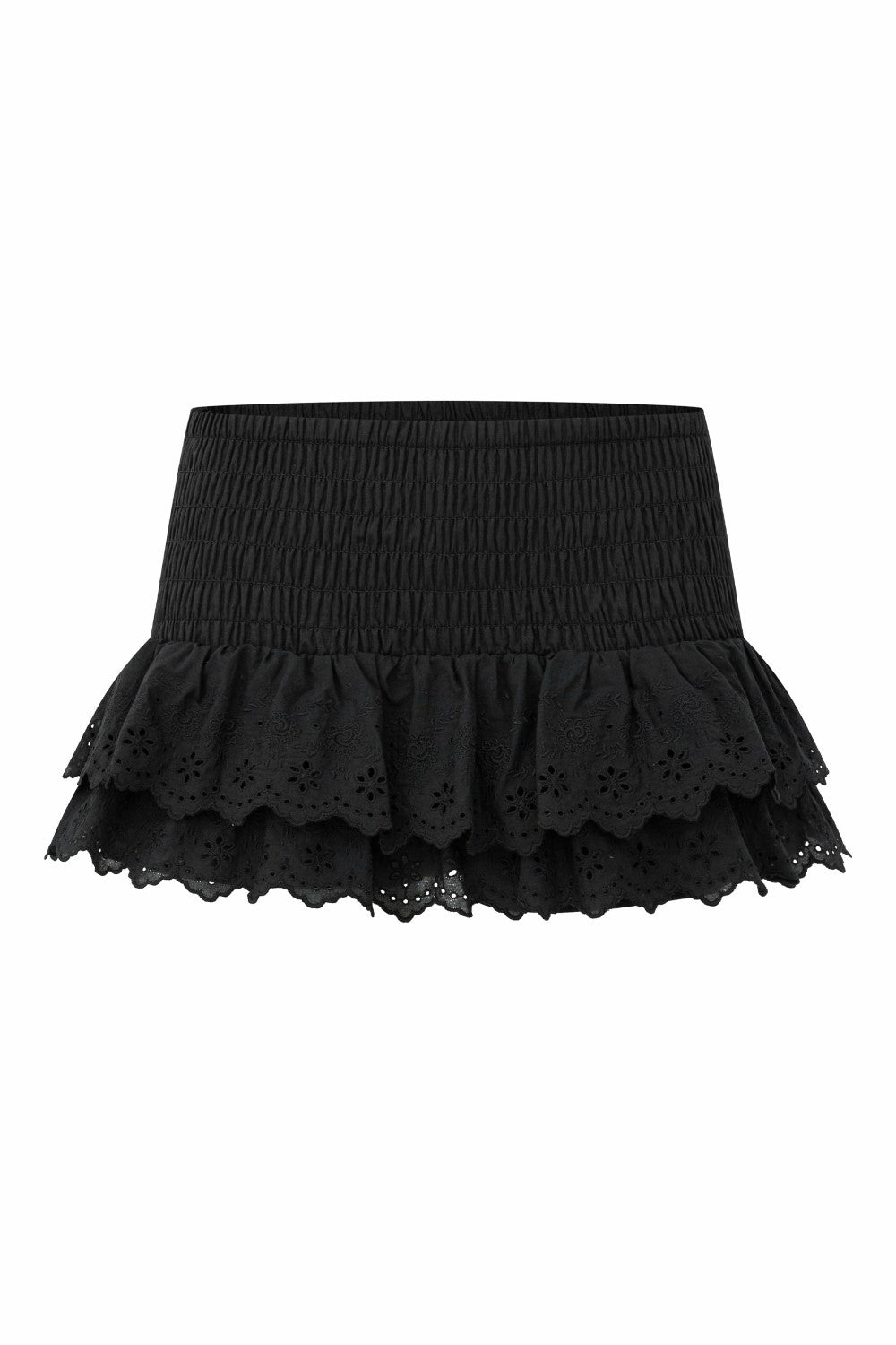 Eyelet Ruffle Cake Skirt
