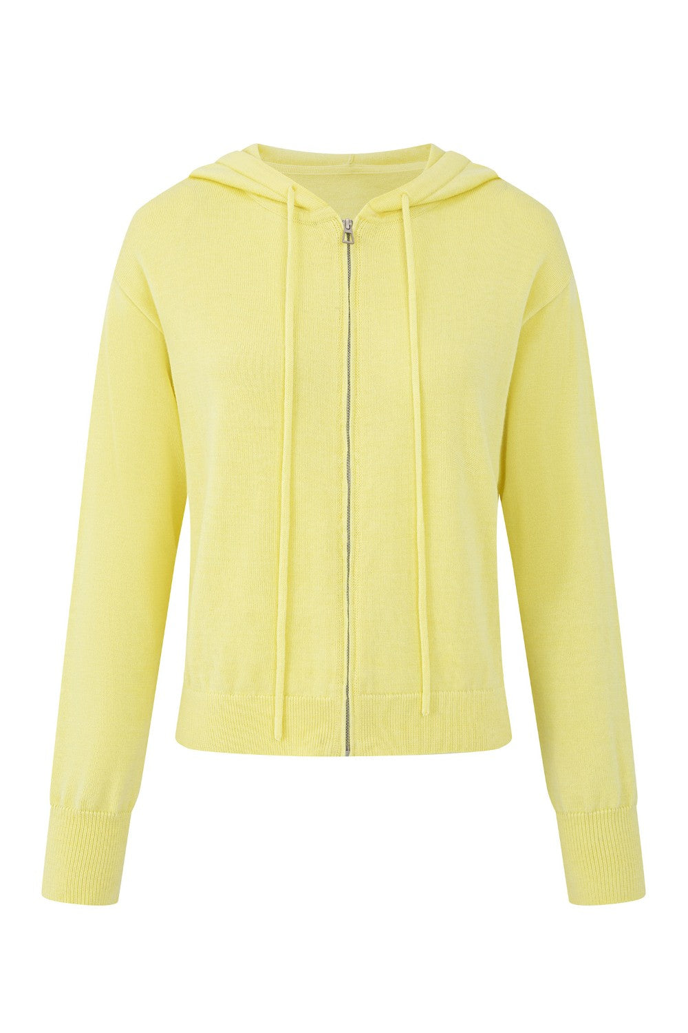 Lemon Knit Hooded Jacket