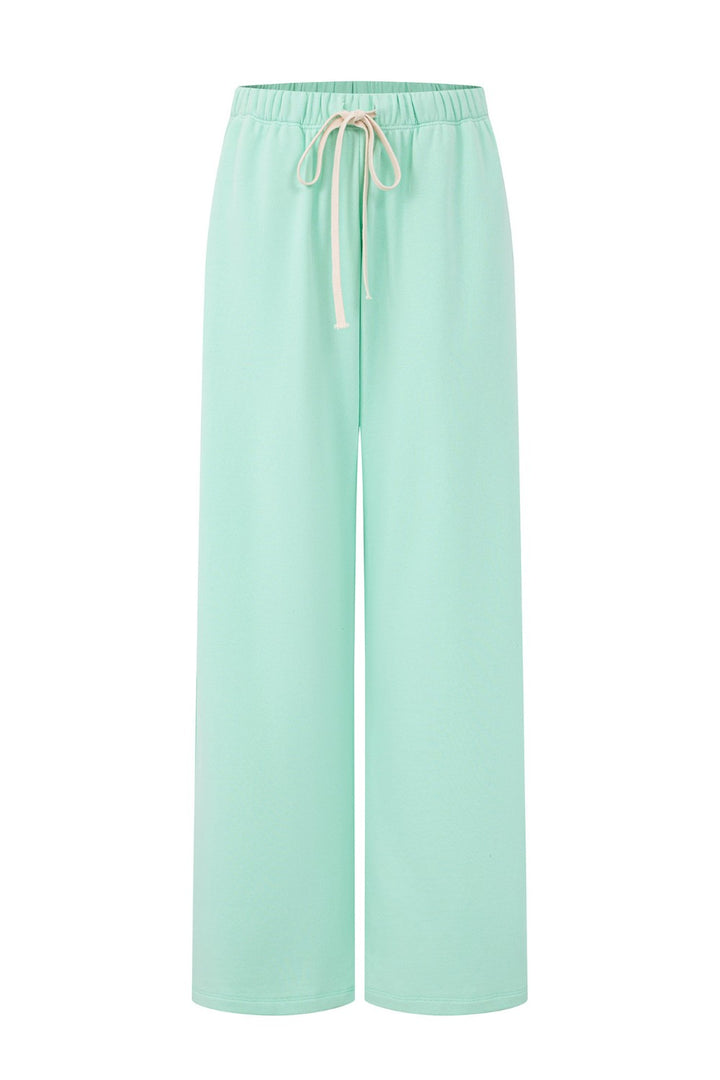 Mint Cloud Wide-Leg Sweatpants