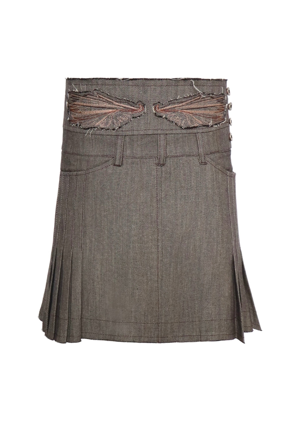 Embroidered Wing Skirt