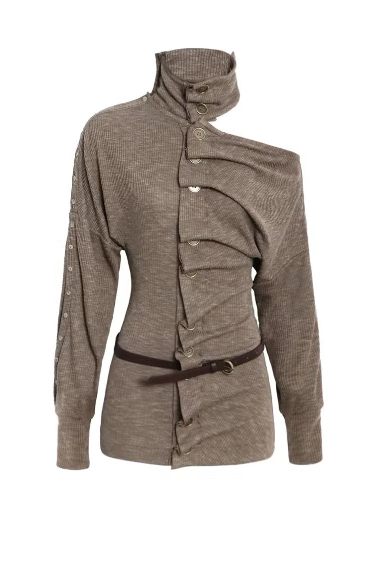 Sera Off-Shoulder Button Top