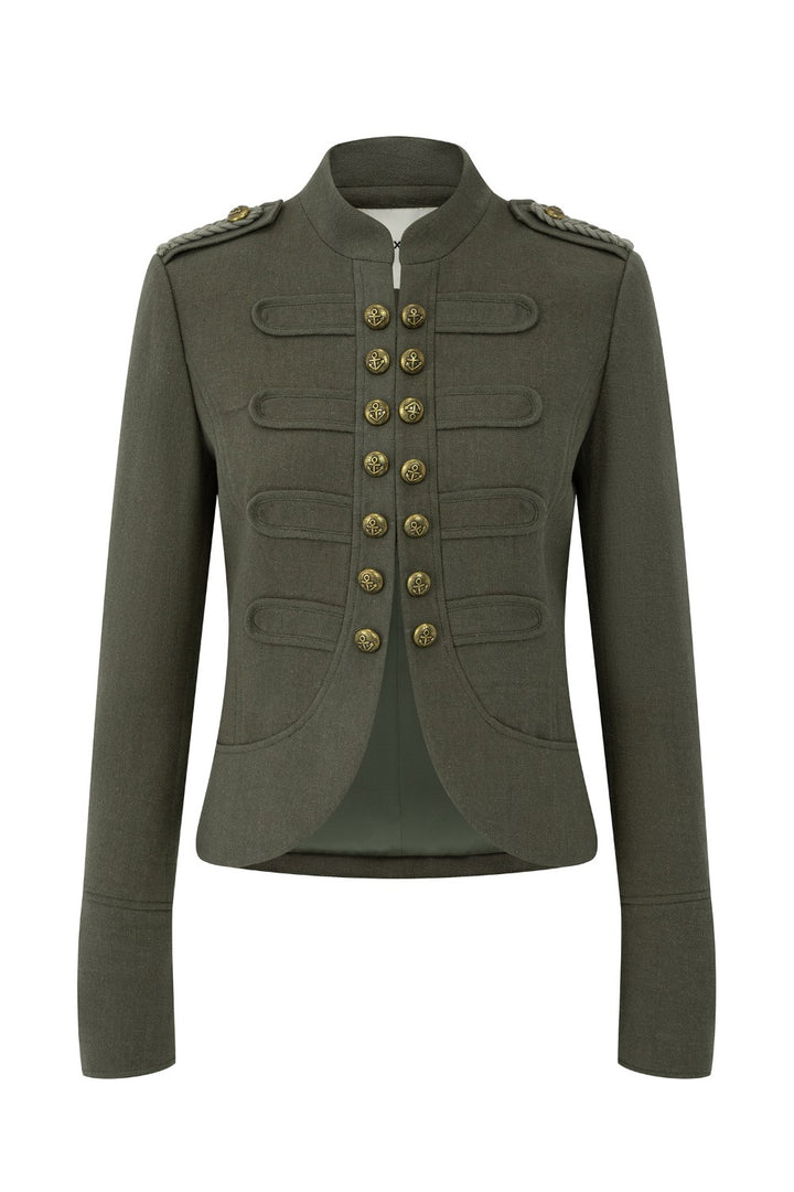 Ada Olive Military Jacket
