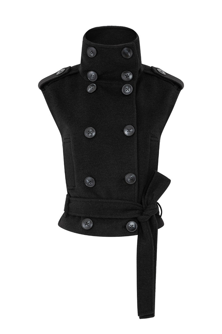 Victoria Military High-Neck Vest