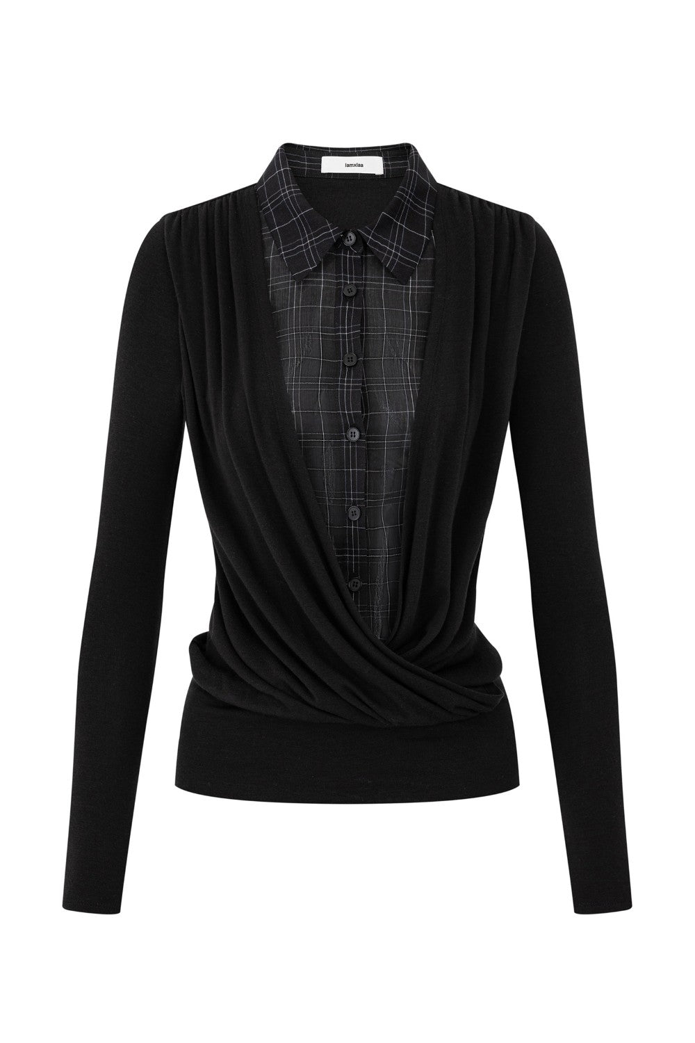 Aubrey Layered Draped Blouse