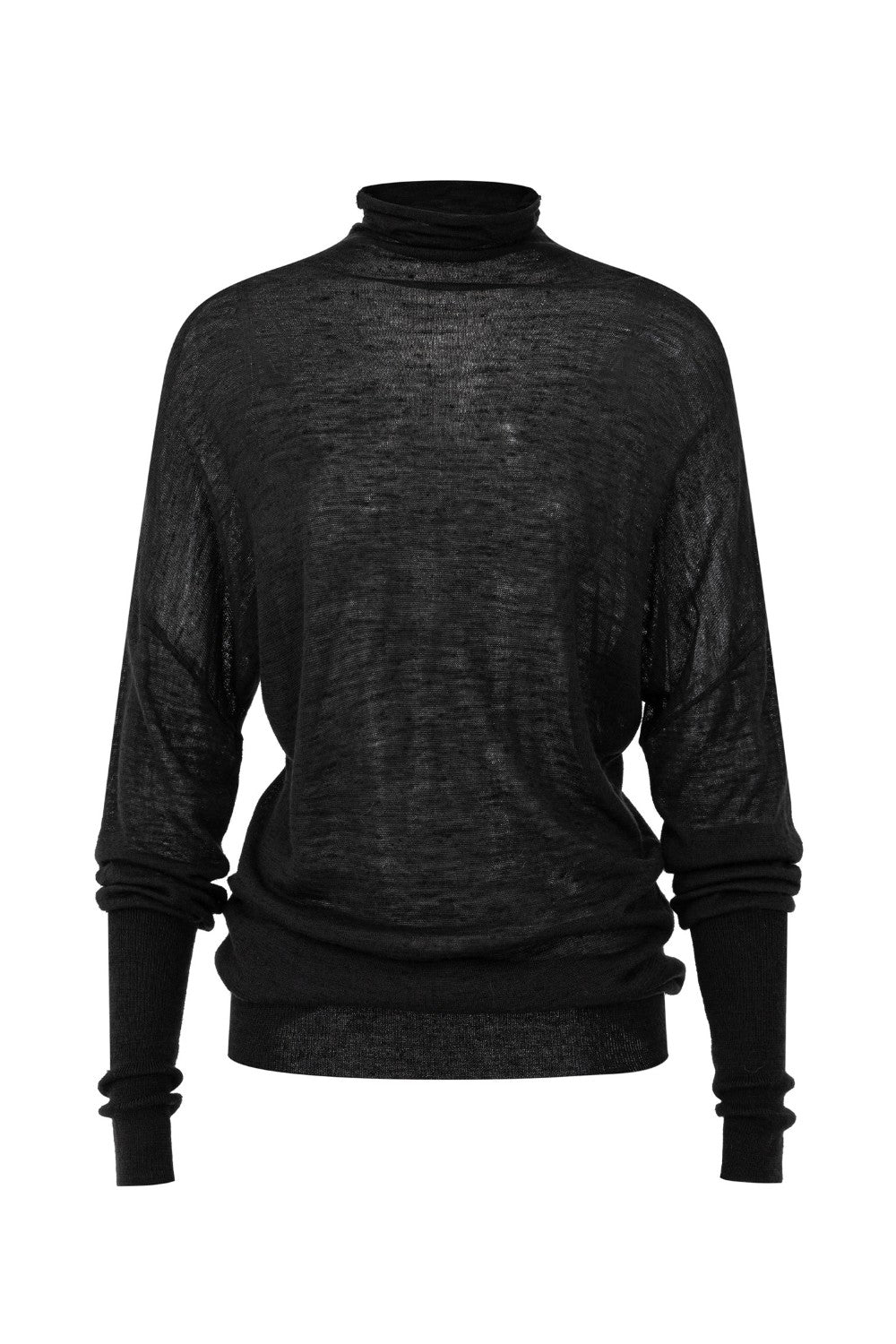 Batwing Turtleneck Knit Sweater