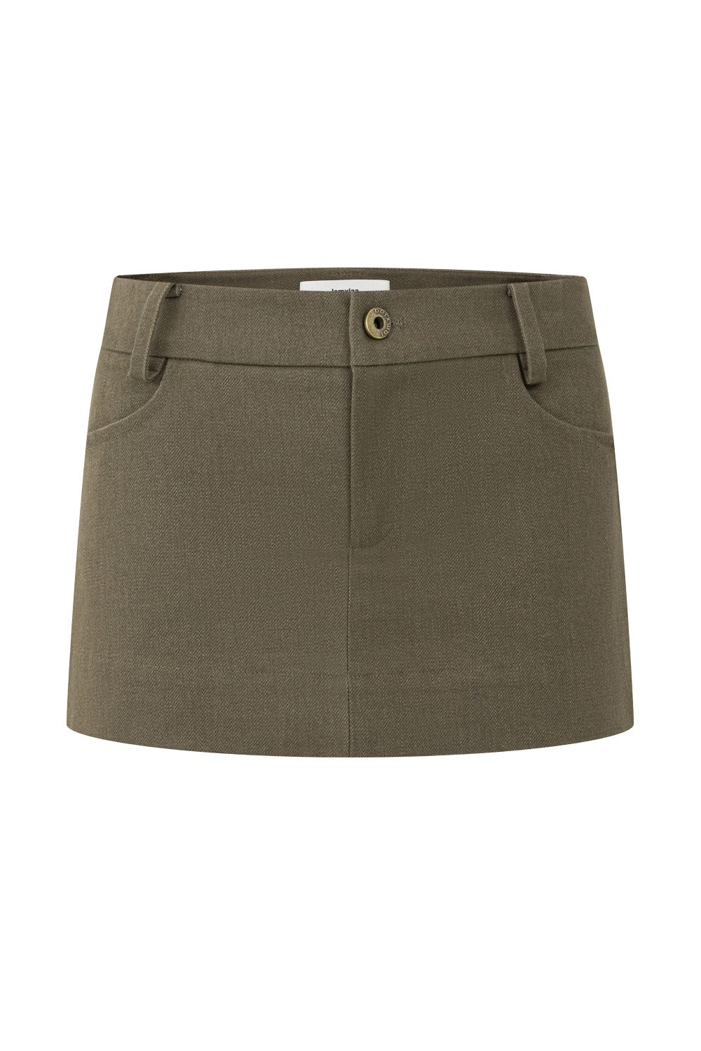 Downtown Olive Cargo Skirt