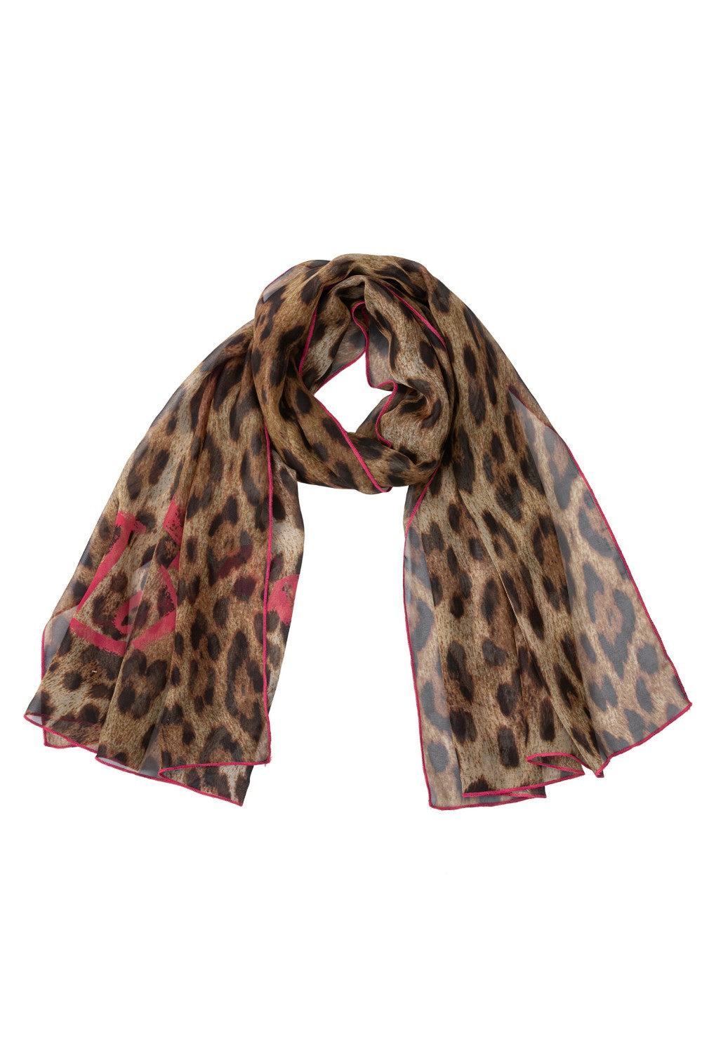 Pink Instinct Leopard Scarf