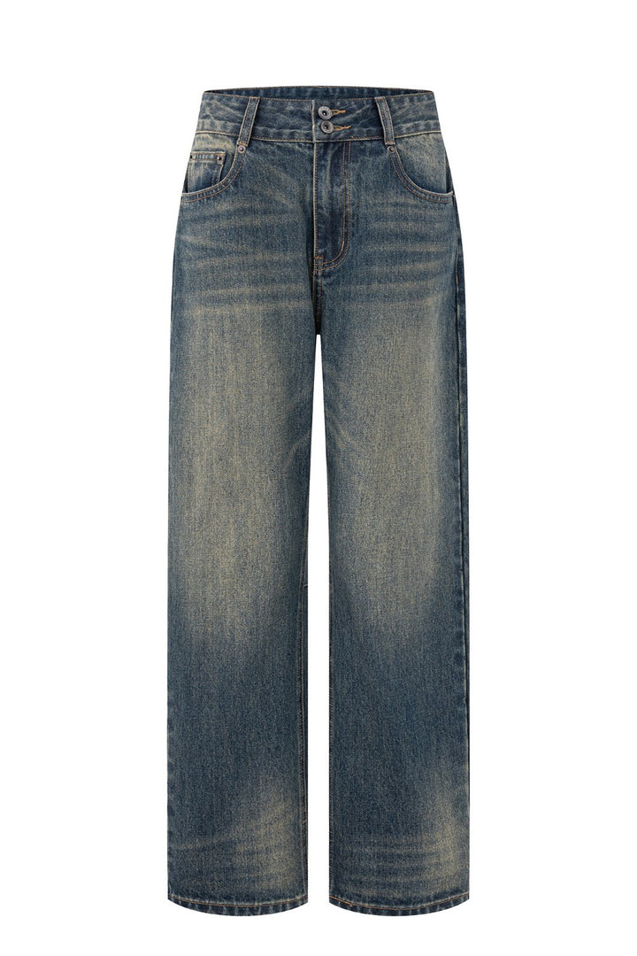 Yuki Grommet Straight-Leg Jeans