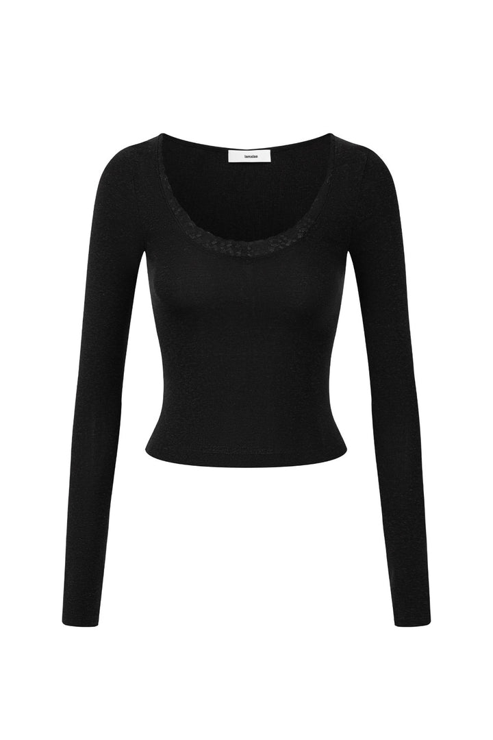 Celeste Lace Neckline Top