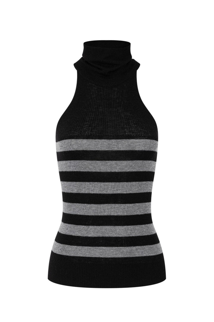 Cleo Striped Turtleneck Top