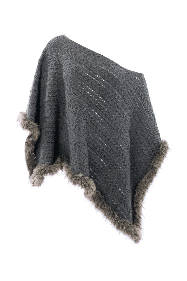 Celine Slanted Neck Poncho
