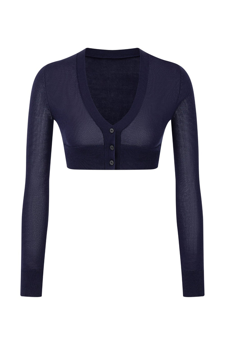 Kaia Cropped Knit Cardigan