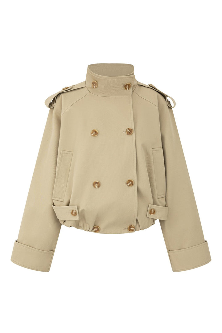 Camille Khaki Trench Jacket