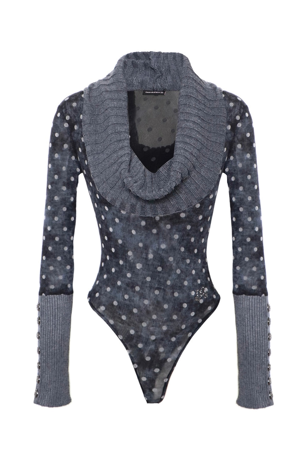 Polka Dot Knit Bodysuit