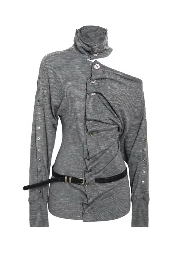 Sera Off-Shoulder Button Top