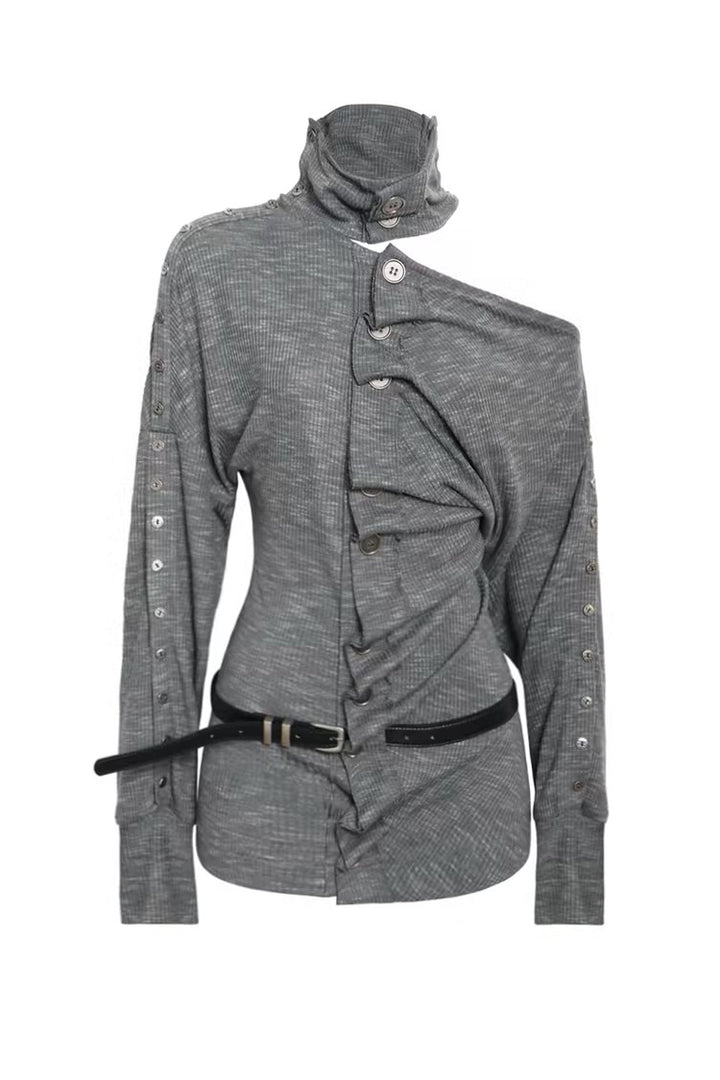 Sera Off-Shoulder Button Top