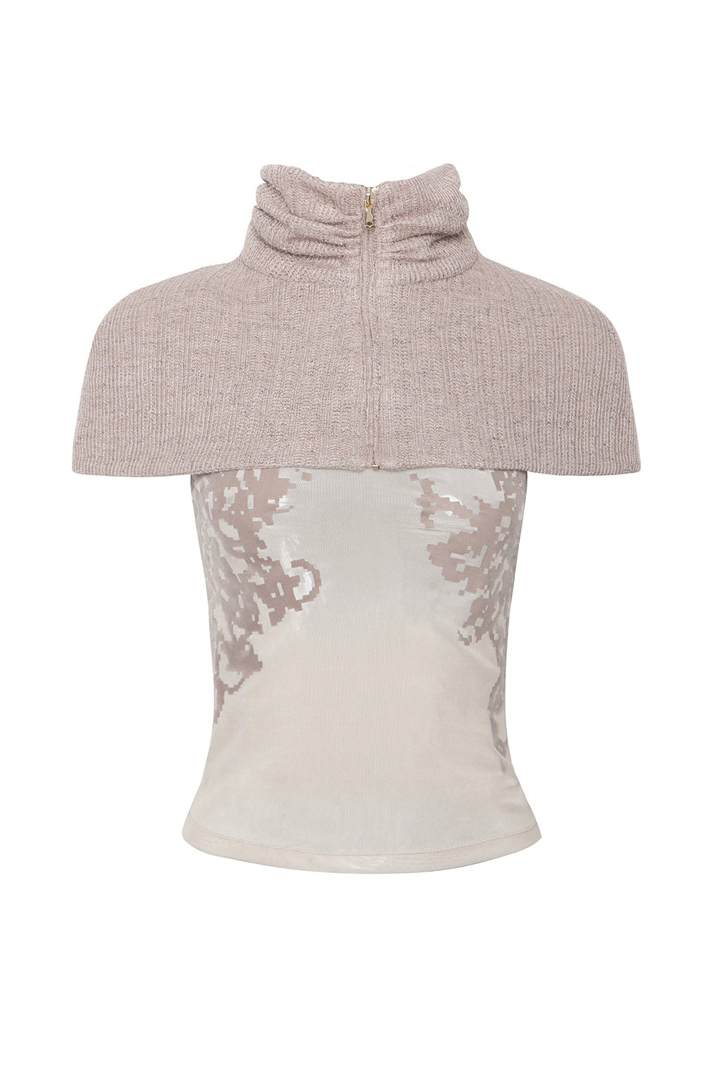 Elia Knit Cape Set Top