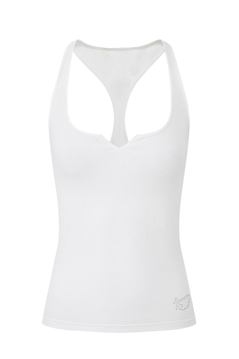 Mia Ribbed Racer Tank Top