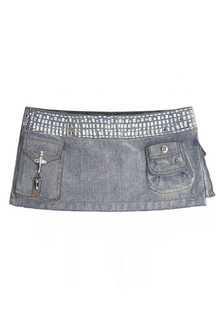Jolie Rhinestone Waist Skirt