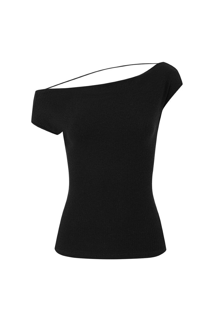 Lena Off-Shoulder Ribbed Top