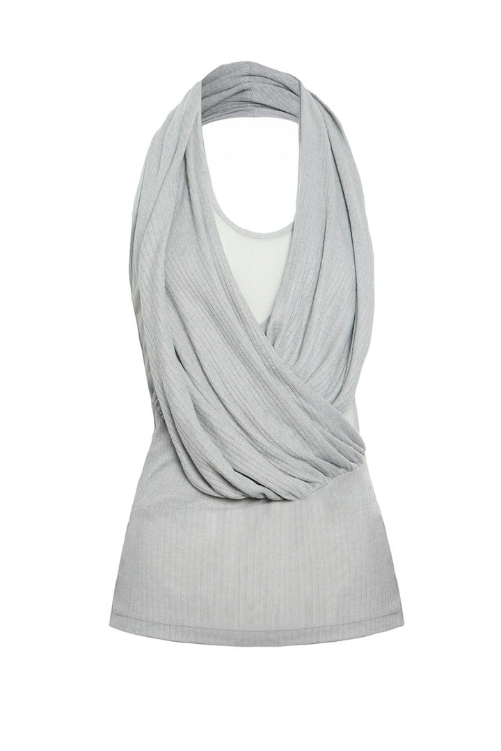 Mint Draped Halter Top