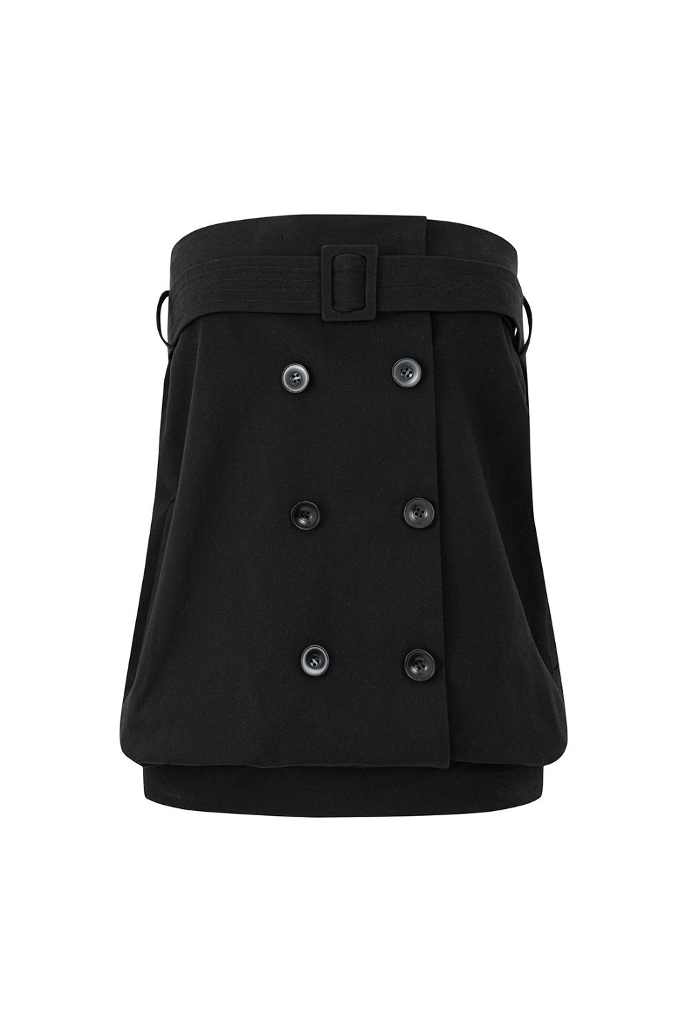 Belted Double Button Top