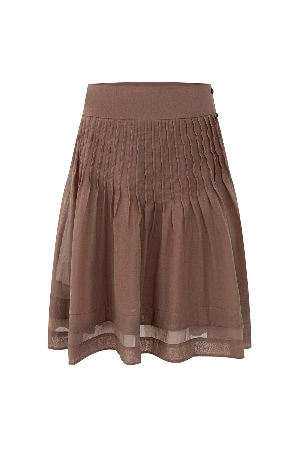 Clara Pleated A-Line Skirt