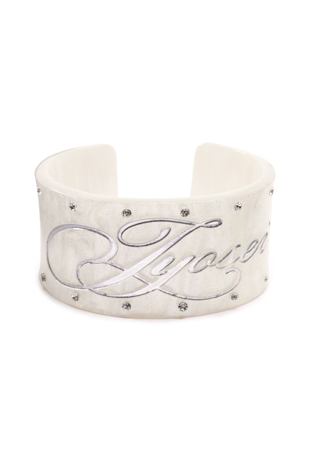Vintage Crystal Logo Bangle